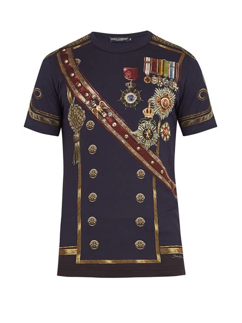 dolce gabbana military t shirt|Dolce & Gabbana Military Medals Cotton V.